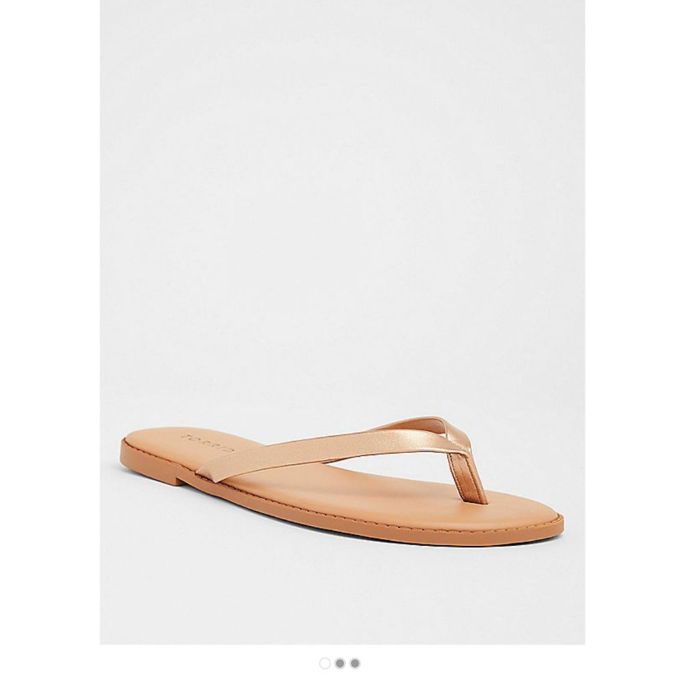 Torrid rose gold thong sandal